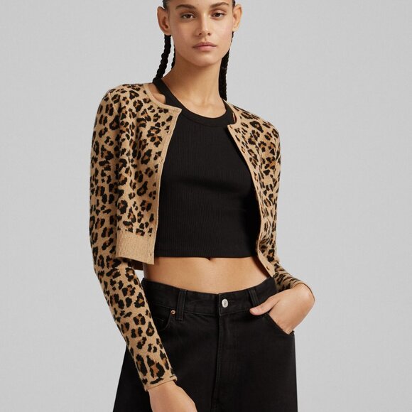 Bershka Leopard Cardigan - Picture 6 of 6